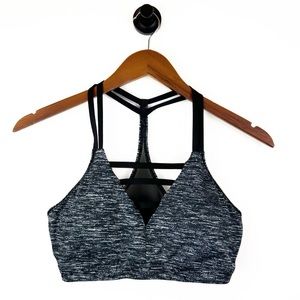 Victoria’s Secret 🌵 VSX Sport Gray & Black Caged Sports Bra M